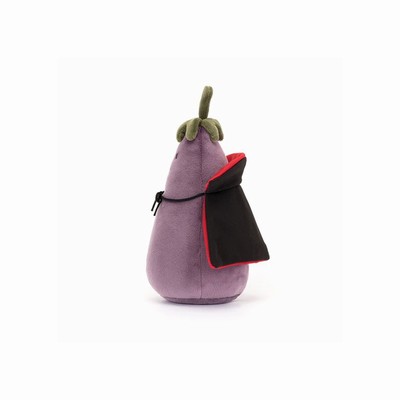 Jellycat Vivacious Aubergine Vampire UK | 42385INPR